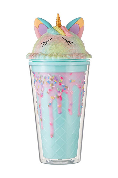 Vagonlife Kulaklı Pipetli Matara 450 ml Yeşil