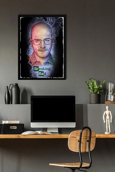 Saturn Breaking Bad Πίνακας με κορνίζα - Αφίσα της τηλεοπτικής σειράς Walter White Πίνακας αφίσας
