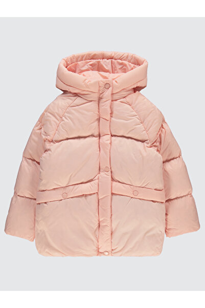 Civil Girls Girl's over Size Hooded Coat 10-13 Years Old Powder