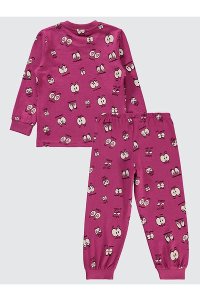 Civil Girls 2-5 Years Old Girl's Pajama Set - Lilac Pusu