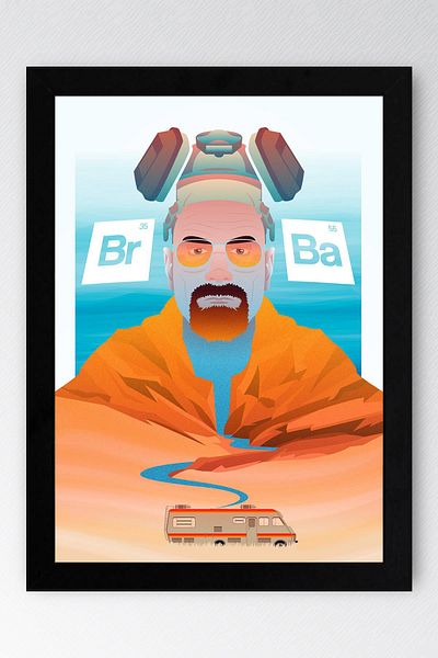 Saturn Breaking Bad Framed Painting - Πίνακας αφίσας της τηλεοπτικής σειράς