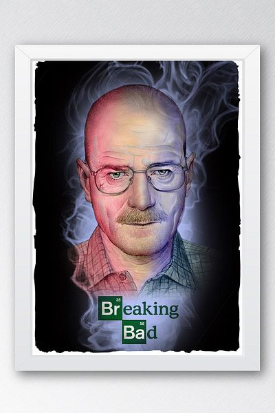 Saturn Breaking Bad Πίνακας με κορνίζα - Αφίσα της τηλεοπτικής σειράς Walter White Πίνακας αφίσας