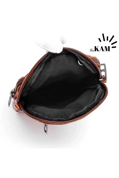 thekam Minimalist Vintage Shoulder Phone Bag, Solid Color Cross Arm Bag