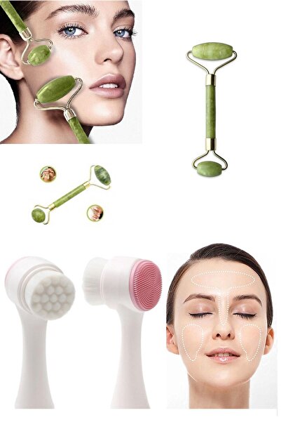 Nadom مجموعة من فرشتين لتنظيف البشرة على الوجهين وأداة تدليك البشرة على الوجه...