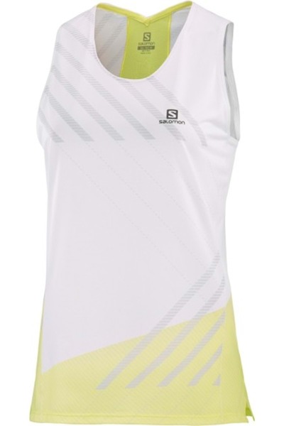 Salomon Γυναικείο μπλουζάκι LC1731600 Sense Aero Tank W Zero Sleeve ΛΕΥΚΟ