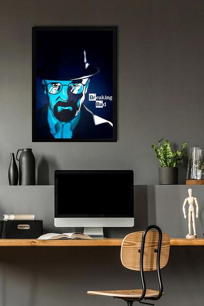Saturn Breaking Bad Framed Painting - Tv Series Poster Poster Painting