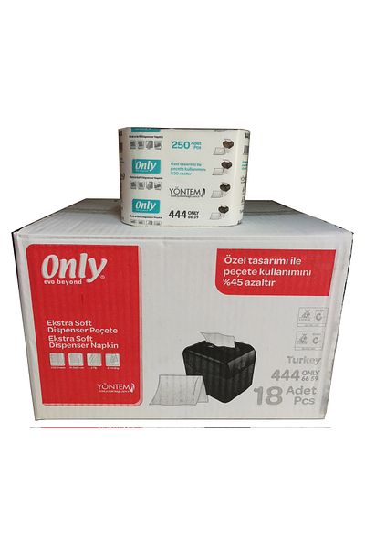 ONLY Evo Beyond Desktop Dispenser Napkin - 18 Packs of 200 Pieces / Box