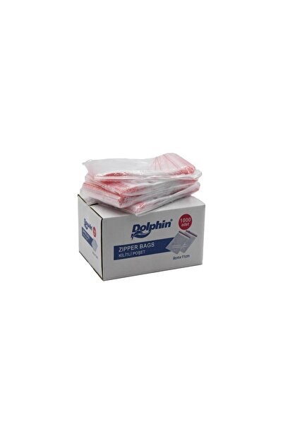 Dolphin Ziplock Transparent Refrigerator Ziplock Storage Bag Bag - 9x11 Cm- 1...