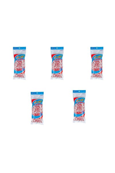 ELMOP PM01 Yedek Vidalı Mop Paspas Püskül Ucu - Pamuklu Mikrofiber İpli Mop Y...