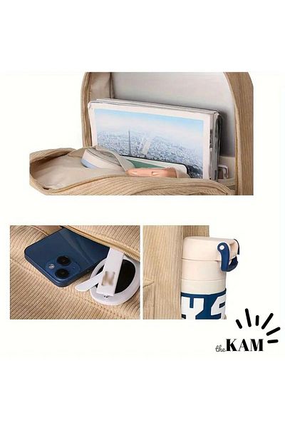 thekam Unisex Velvet Backpack, School and Business Bags
