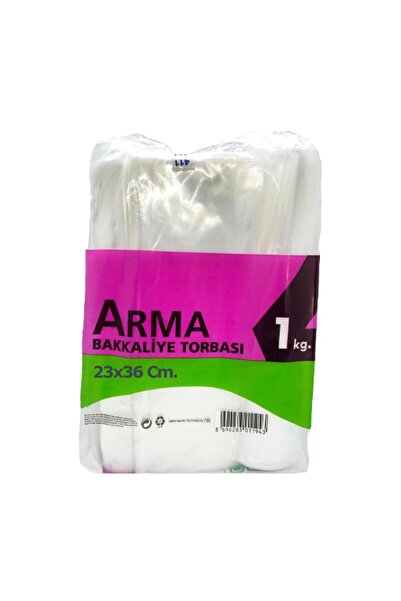 Genel Markalar Naksan Arma Şeffaf Naylon 2 lik 23x36 Cm. Bakkaliye Poşeti Torbası - 1 Kg. - Ort. 190 Adet - 1 Paket