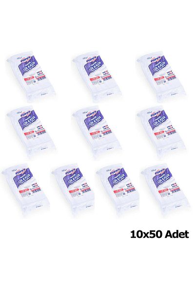 Poppy Plastic Lux Transparent Spoon - 18 Cm. - 3.2 Gr. - 10 Packs of 50 Pieces