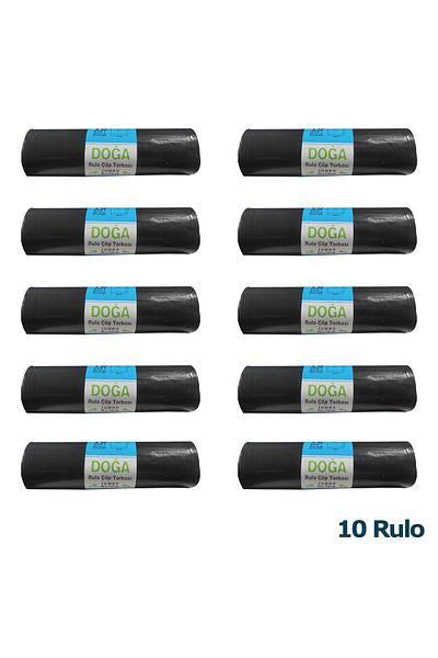 ECOPLAST King Size Garbage Bag Bag - 400 Gr- 90 Liters - 80 X 110 Cm / 10 Rolls of 10 Pieces