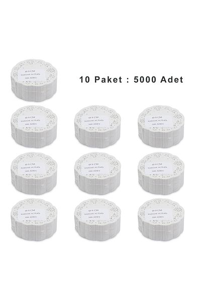 Dolphin Lace Paper Coasters - Tea Cup Paper Coasters - 10 Pieces of 500 Pack - 12.5 Cm.