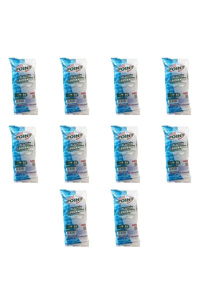 Poppy Point Plastic Luxury Transparent Spoon - 18 cm- 3.2 Gr- 10 Packs of 50 Pieces