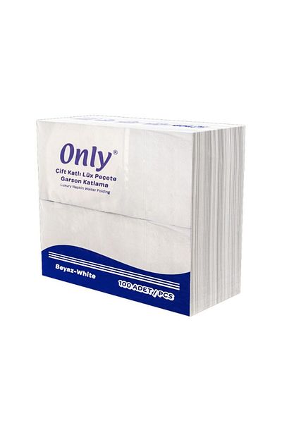 ONLY 6 Pieces of 200 Waiter Fold Napkins - Single Layer Box
