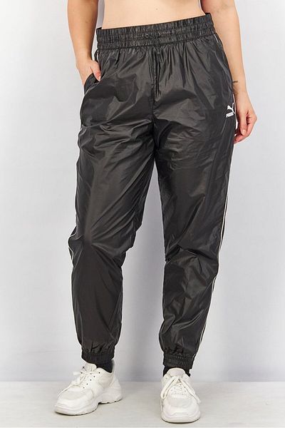 Puma Women Sportswear Fit Iconic T7 Woven Track Pant, Black