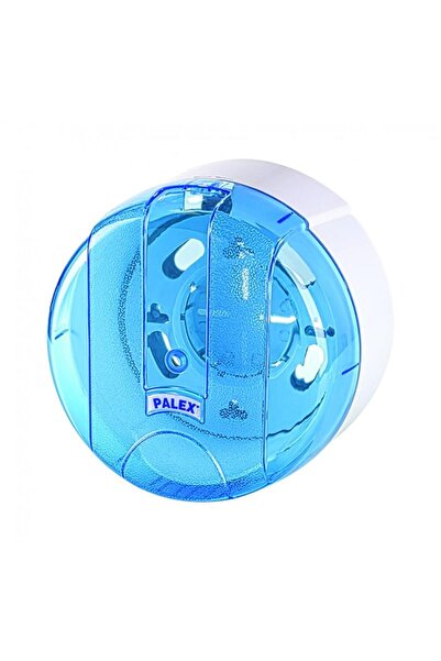 Palex Büyük Jumbo İçten Çekme Cimri Tuvalet Kağıt Dispenseri Aparatı - Şeffaf Mavi - Plastik