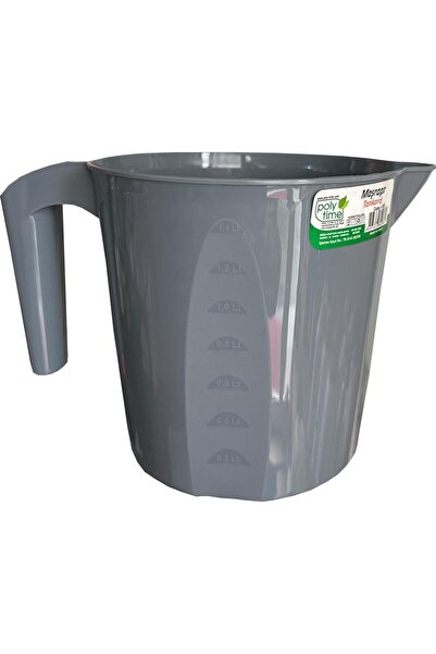 Polytime Plastik Gri Ölçekli Maşrapa - 1.5 Litre