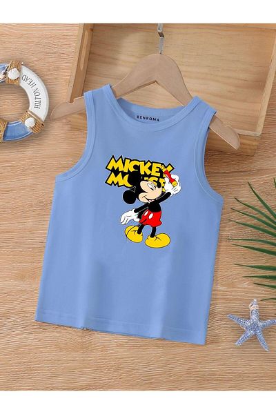BENROMA 1 tricou este un cadou pentru achiziții de 6 și mai sus în coș - Tricou fără mâneci pentru copii cu imprimeu cu personaje de desene animate