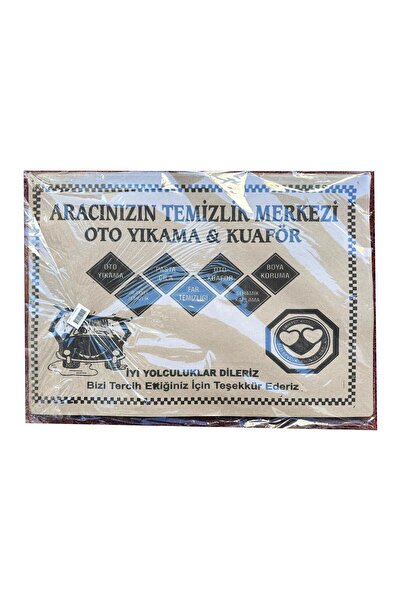 Genel Markalar Baskılı Kraft Oto Araç Araba Paspas Kağıdı - 35x50 Cm. - 50 Ad...