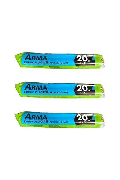 Arma Naylon Tadilat Boya Koruyucu Örtü Poşet Folyo - 4x5 Metre - 20 m2 - 3 Paket