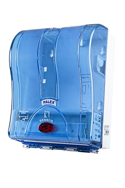 Palex 21cm Blue Automatic Paper Towel Machine with Sensor, 1 Piece Plastic