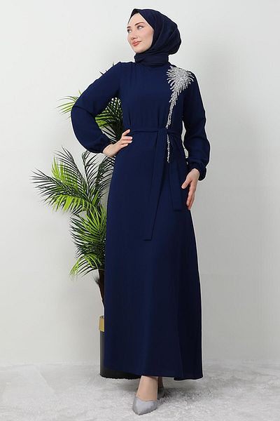GİZ AGİYİM Φόρεμα Navy Blue Sinem Hijab