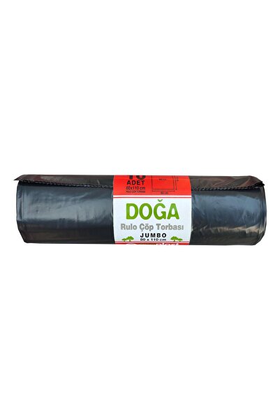 ECOPLAST Battal Boy Çöp Torbası Poşeti - 500 Gr. - 90 Litre - 80 x 110 Cm / 10 Adetlik 10 Rulo