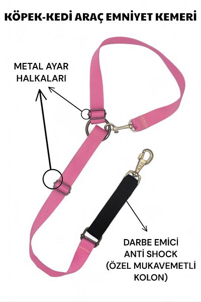 CARAMELOS Pet Vehicle Seat Belt Cat Dog Car Auto Collar Auto Accessory Cat Dog Safety Belt