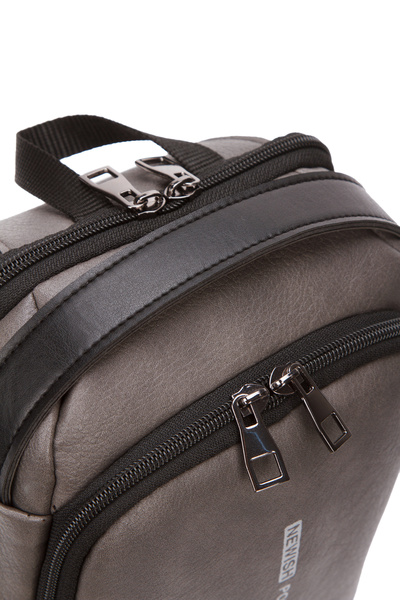 Newish Polo Чоловіча сіра сумка через плече Uzi