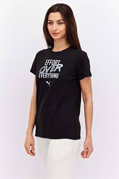 Puma Women Sportswear Fit Short Sleeve Training T-Shirt, Black