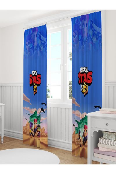 Viadela Brawl Stars Single Wing Camera pentru copii/bebe - Cortina cu cornișă