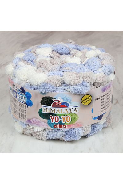 Himalaya Soft Brown Yo-Yo Colors - Blue, White, Cream / 82006 / 3 Pack