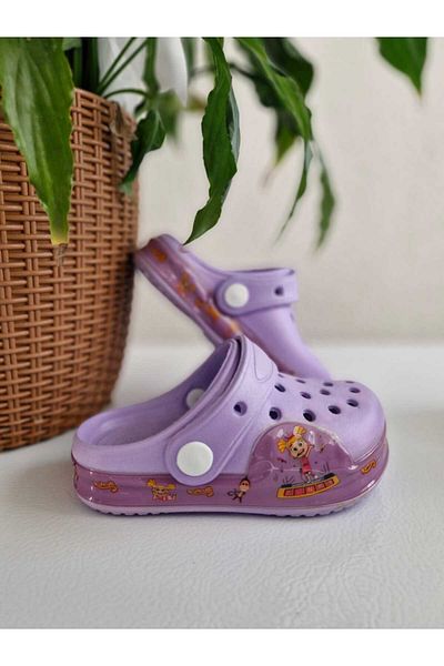 AkınalBella copil de sex feminin liliac înfășurat talpă ușoară eva papuci sandale