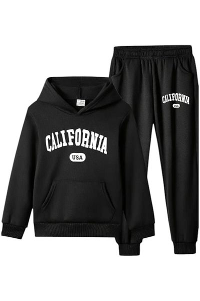 han elegant Σετ παιδικές φόρμες Unisex μονόχρωμες California printed
