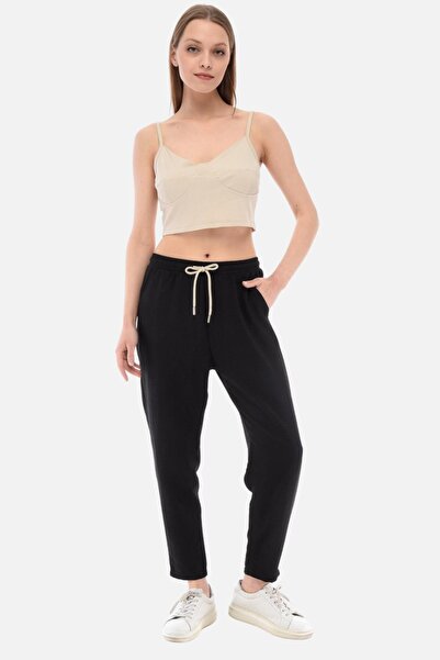 CEDY DENIM Women's Summer Synthetic Linen High Waist Elastic Skinny Leg Mom Pants C611