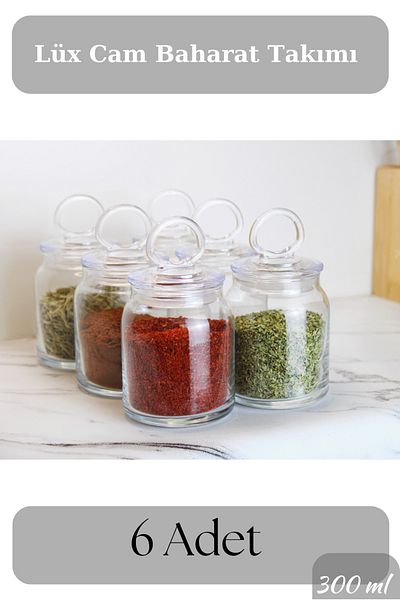 Serin Bardak 6 Pieces Vacuum Luxury Spice Set