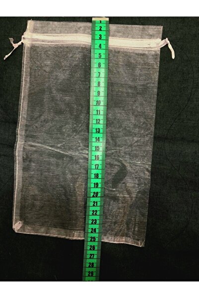 yörük tuhafiye Şeffaf Organze Tül Kese ,100 Adet (15X24 CM) , Çeyiz , Dügün Havlu, Yasin, ( Bohça Tül Kesesi 25 )