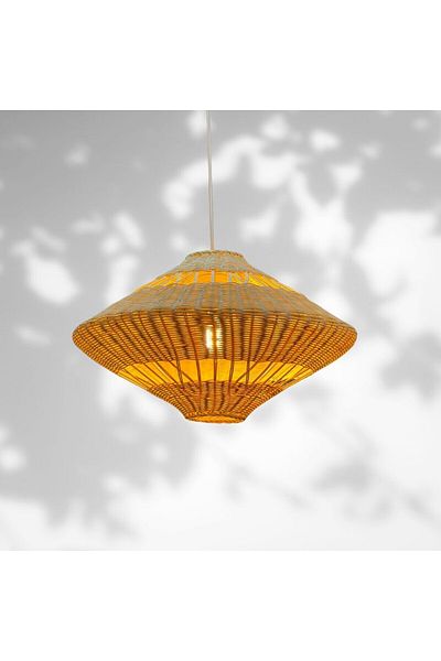 Maison Avf Andros Rattan Bamboo Pendant Chandelier
