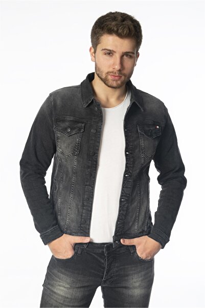 CEDY DENIM Men's Slim Fit Denim Coat C307