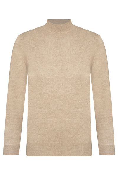 SÜVARİ Comfortable Fit Half Turtleneck Cotton Plain Knitwear Sweater