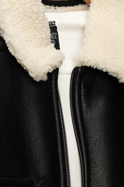 Zaziko Kids Costum jachetă din piele și blugi pentru băiat - TKM.YY01