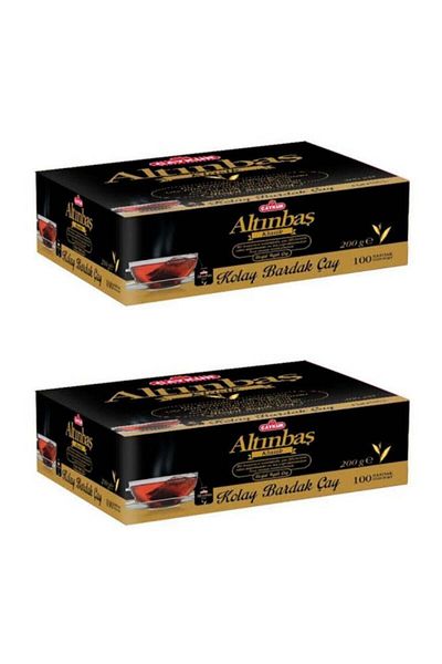 Çaykur Altınbaş 100 Pack of 2 Advantageous Glass Sachet Shake Tea