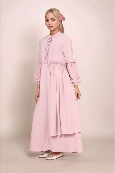 Asortik Kids Capac pentru copii Ferace - țesătură creponată de cristal, model elegant și confortabil, potrivit pentru hijab lung