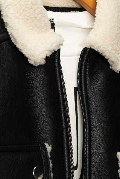 Zaziko Kids Costum jachetă din piele și blugi pentru băiat - TKM.YY01