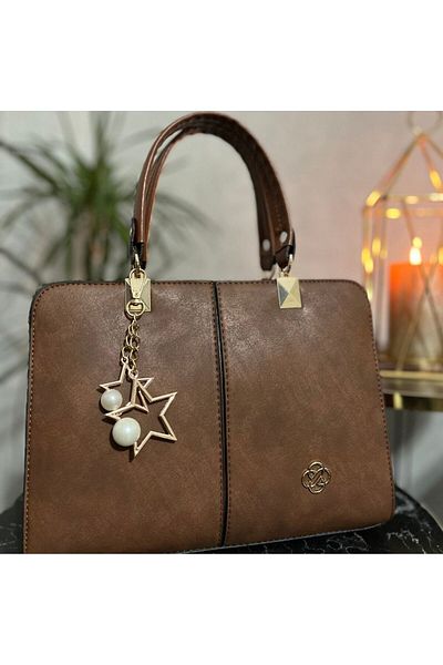 AYZER Five Compartment Vienna Leather Shoulder and Arm Trend Bag