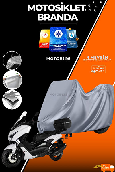 Motobros Kuba Chia GRAY دراجة نارية القماش المشمع الاستخدام الدائم