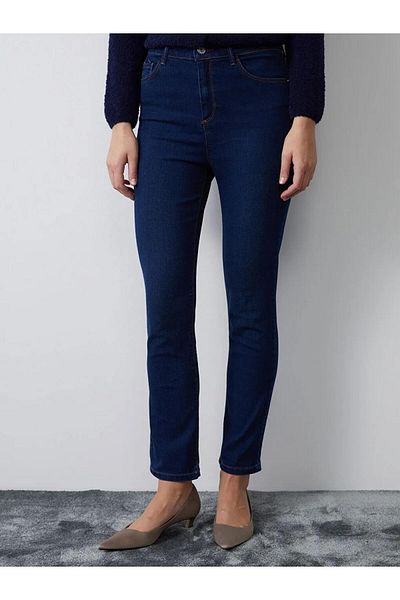 LC Waikiki Pantaloni blugi pentru femei LCWAIKIKI Classic Indigo Straight Fit