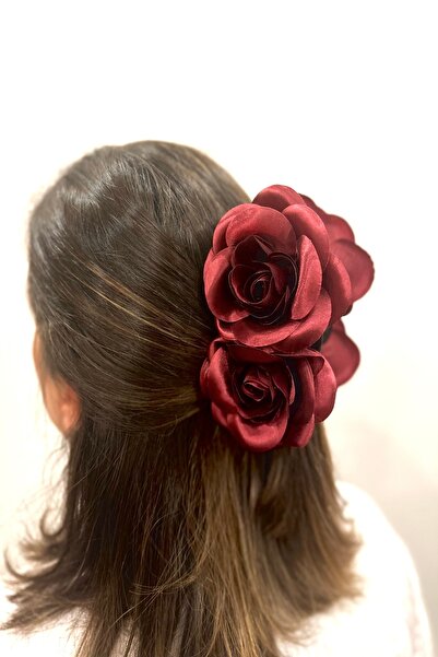 alsaccessories Cataramă pentru femei de culoare burgundă cu figură de trandaf...